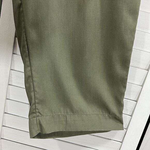 Chico’s Pants Size 2 (12) Green Crop Lightweight Flowy Lyocell * - Picture 7 of 13